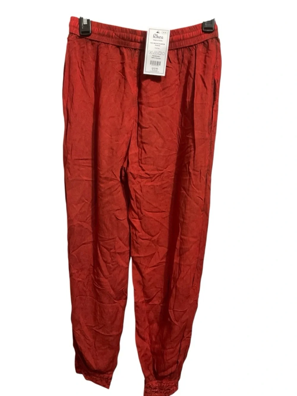 Rhea NWT Red Embroidered Tank Top & Harem Pants Set S/M Boho Festival